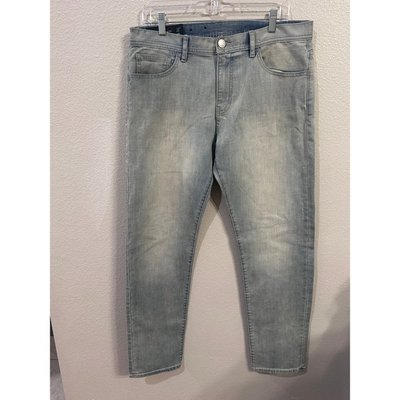 Armani Exchange Mens Jeans Straight Leg Denim Light Wash Size 33R - Picture 1 of 7